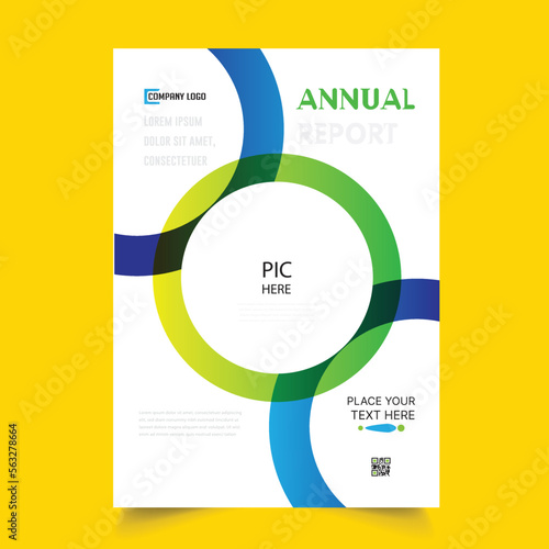 Annual Report Cover Template Free Vector
