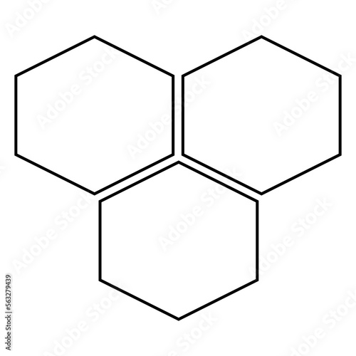 Beehive icon. Simple illustration of honeycomb vector icon for web. Hexagonal combination patterned to resemble a honeycomb. Suitable for use in nature design, bee life, and education