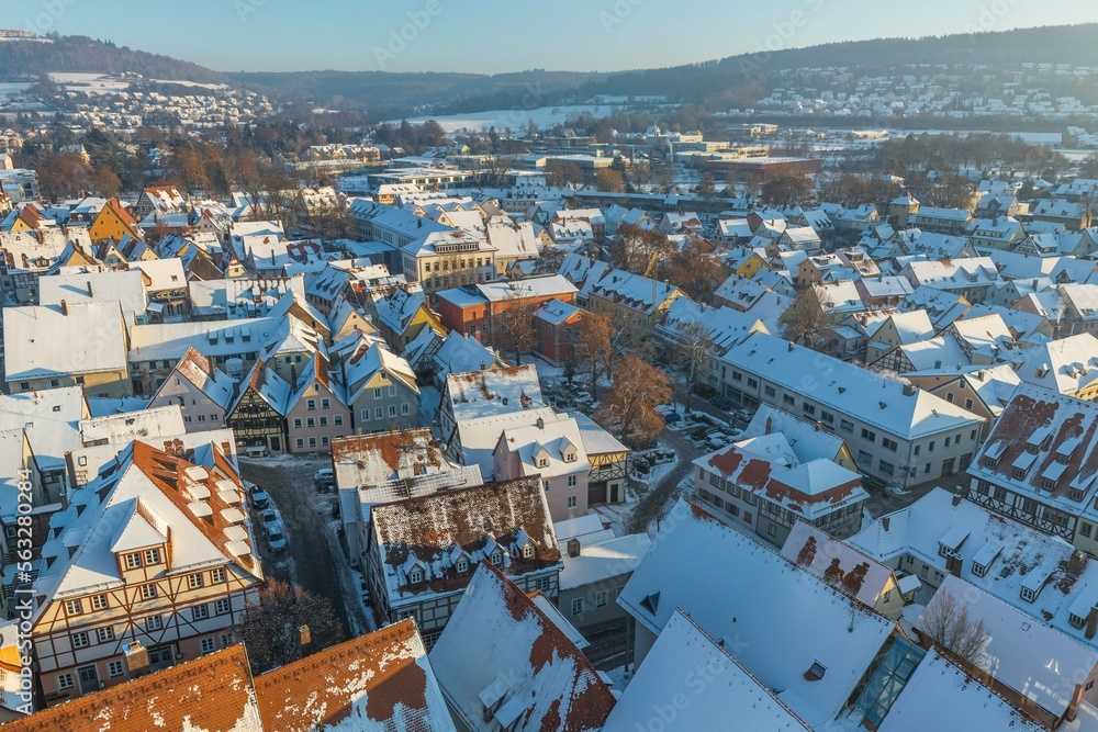 Kalter Winternachmittag in der Altstadt von Weißenburg