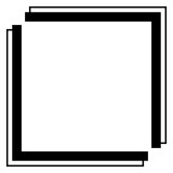 bold square frame
