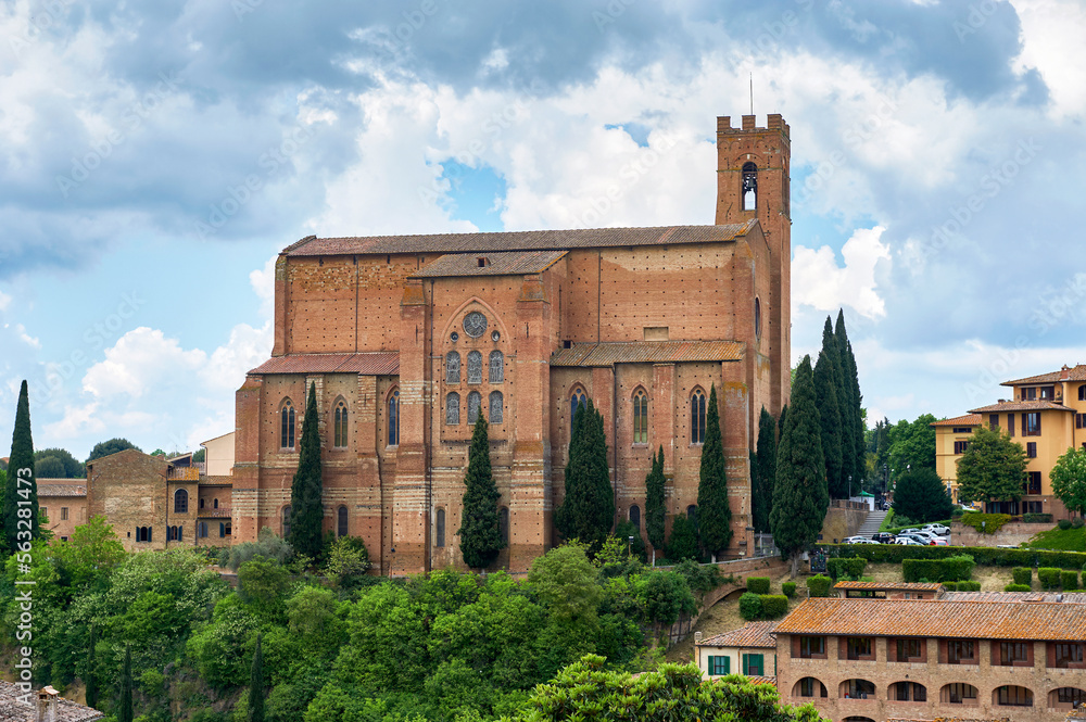 Fototapeta premium View on Basilica Cateriniana of San Domenico, Siena, Italy