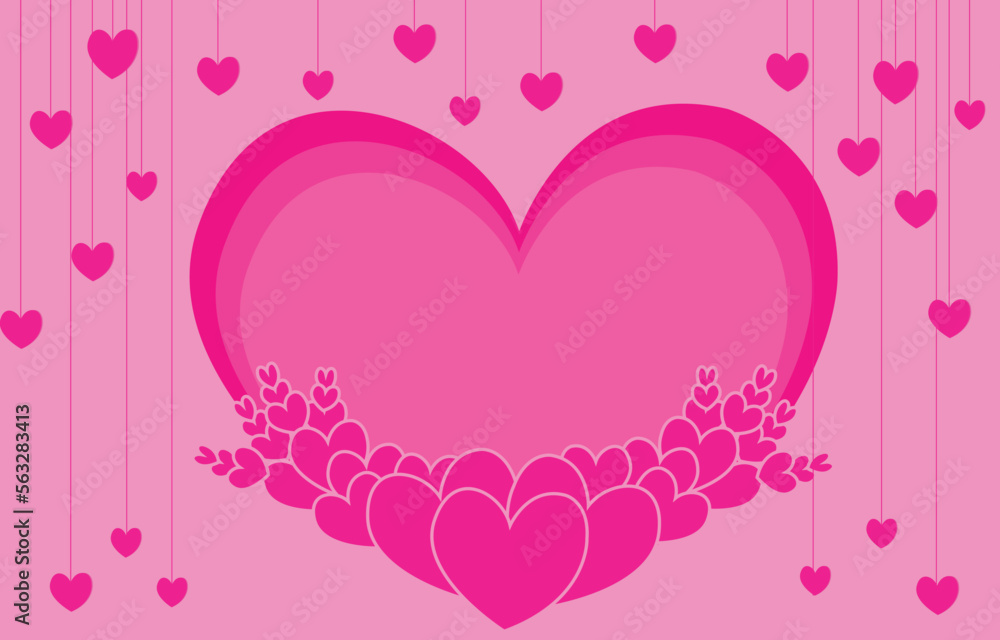 Valentines Day hart ,Pink hart 