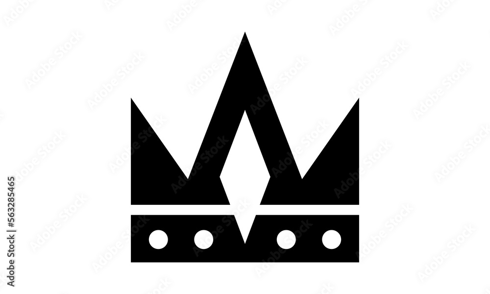 Obraz premium king crown icon logo