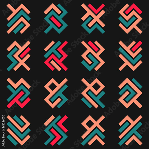 Asemic Glyph writing hieroglyph imitation abstract illustration