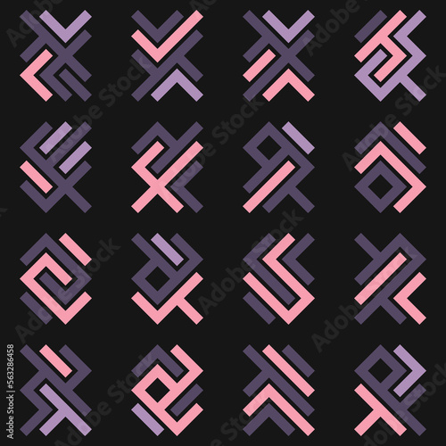 Asemic Glyph writing hieroglyph imitation abstract illustration