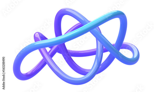 Abstract line, 3d render	