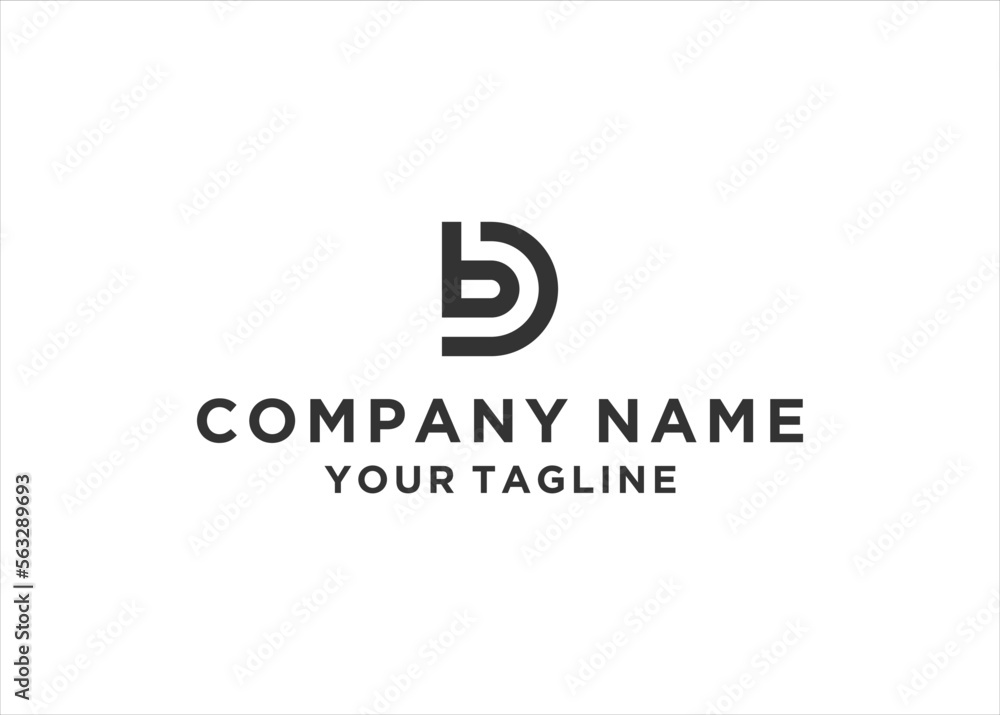 BD letter logo design vector illustration BD letter logo design vector illustration