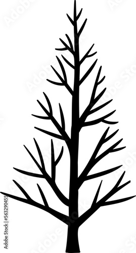 decoration side view tree illustration.