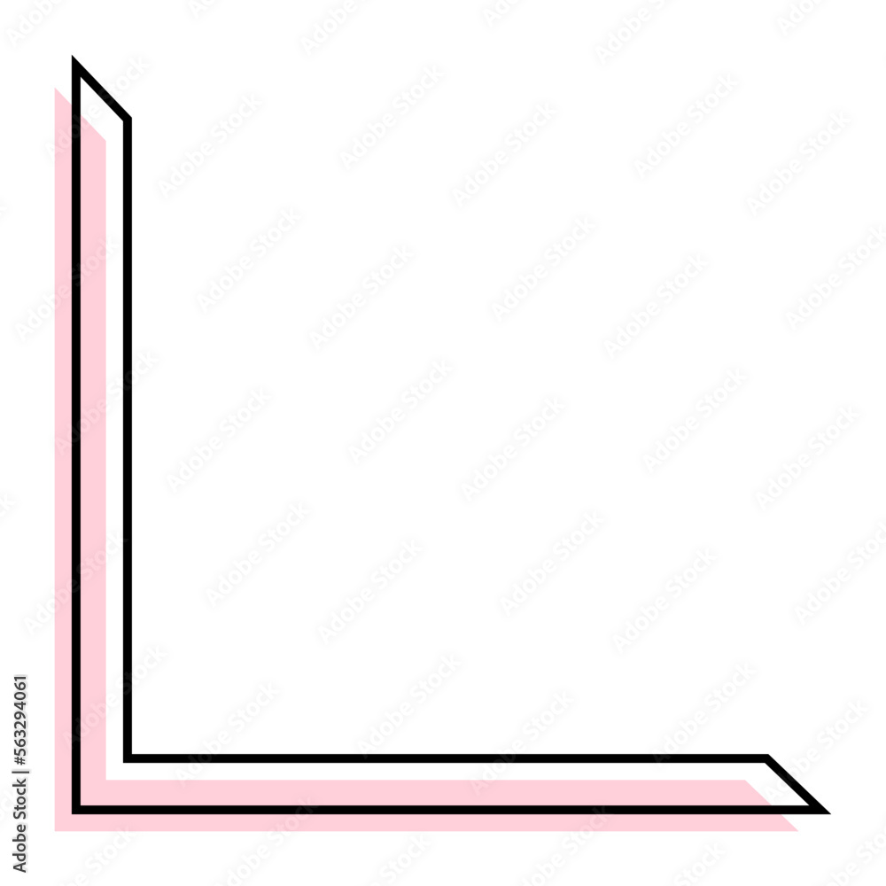 Fototapeta premium pastel bold corner edge 
