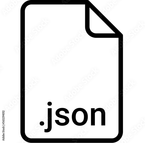 JSON extension file type icon