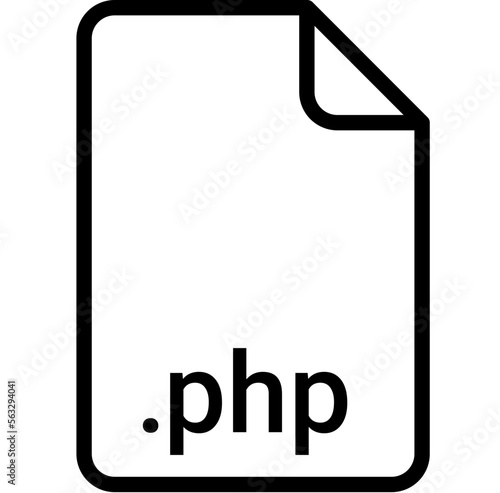 PHP extension file type icon