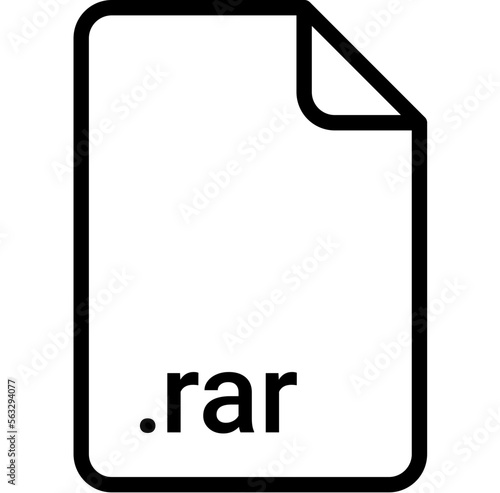 RAR extension file type icon photo