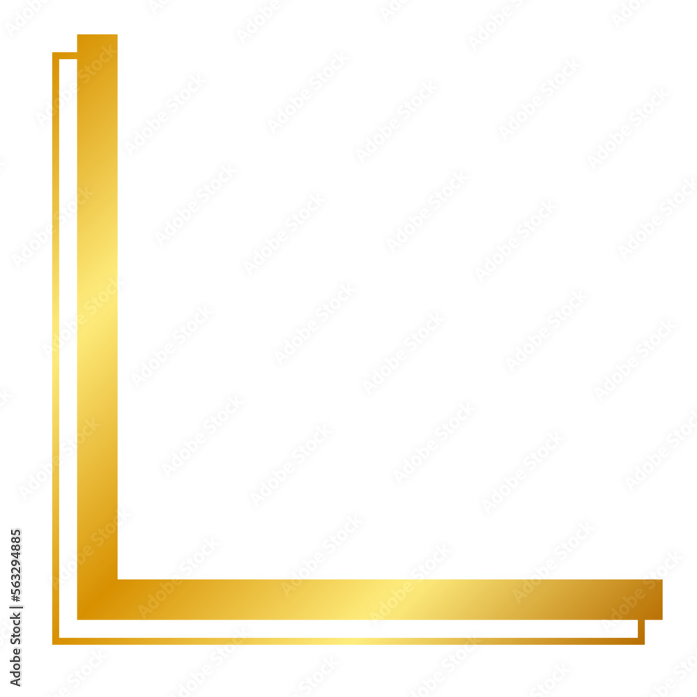 Obraz premium gold bold corner edge 