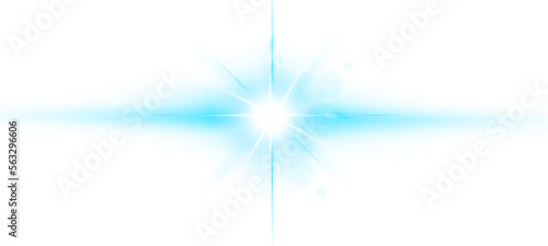 Photos Transparent isolated blue sparkle light effect