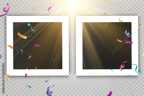 
Photo frame template for illustration or design.Photo of memories.
