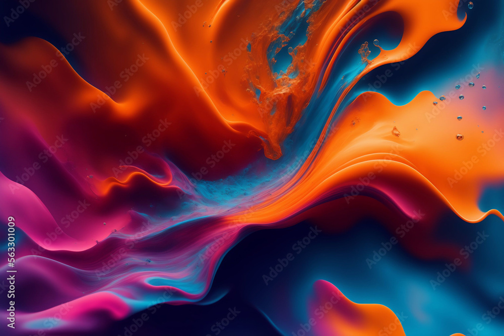 Generative AI abstract painting, colorful background Generative AI abstract painting, colorful background