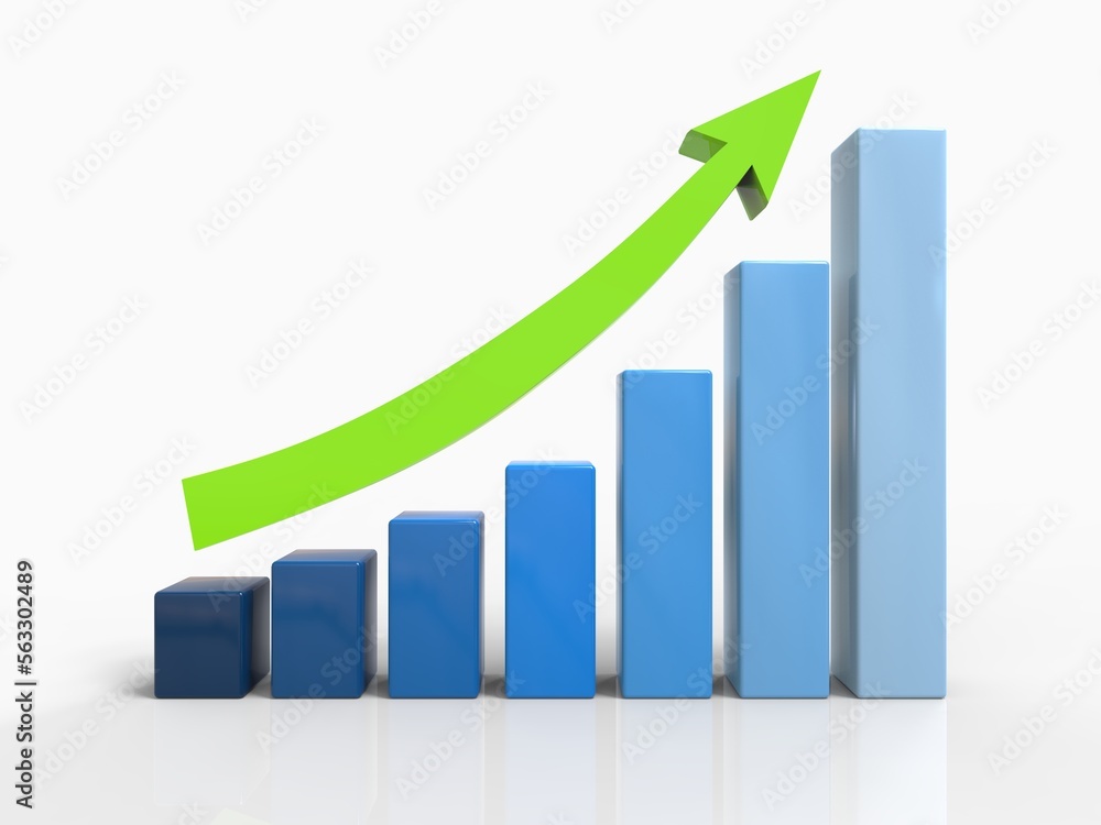 3D Chart of Exponential Growth or Compound Interest 3D Chart of Exponential Growth or Compound Interest