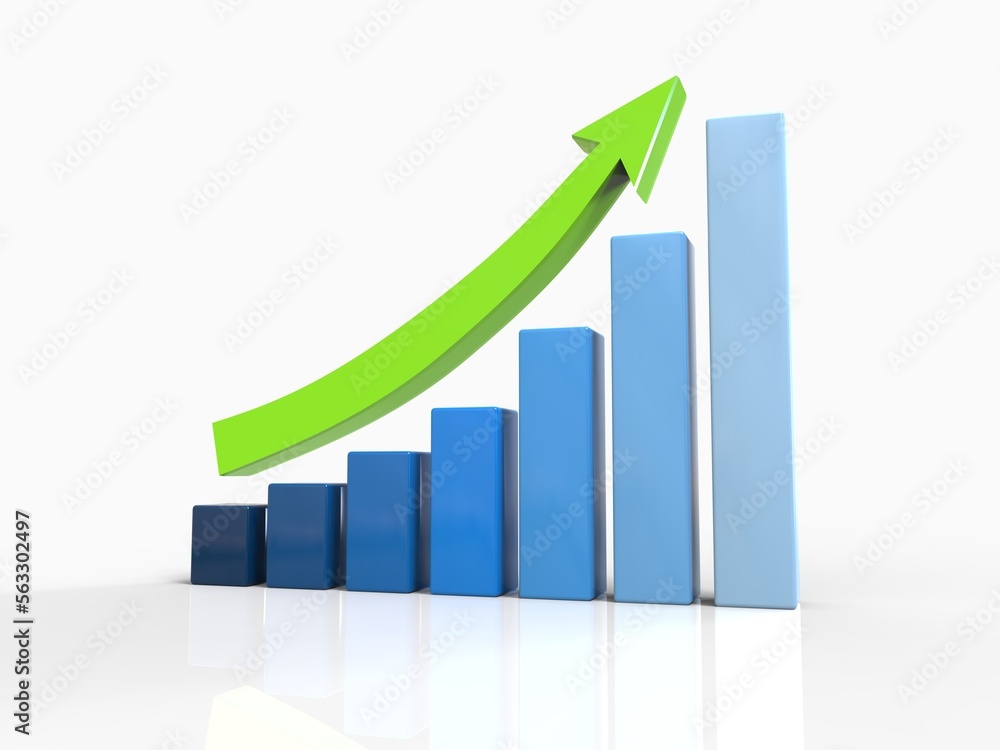 3D Chart of Exponential Growth or Compound Interest 3D Chart of Exponential Growth or Compound Interest