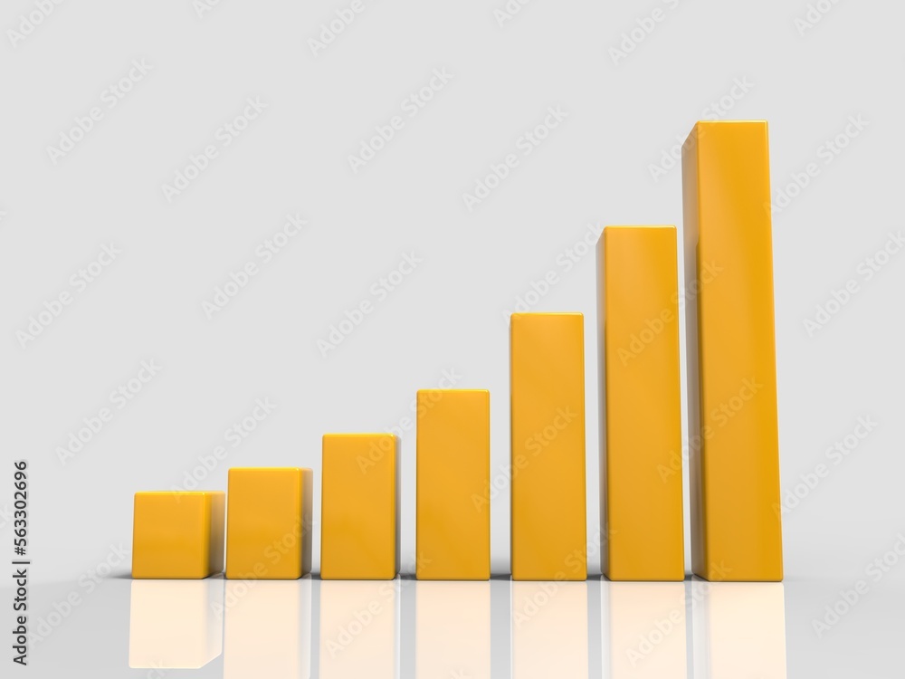 3D Chart of Exponential Growth or Compound Interest 3D Chart of Exponential Growth or Compound Interest