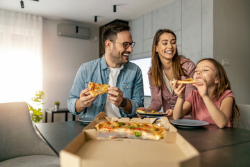 Happyy family enjoying in weekend together