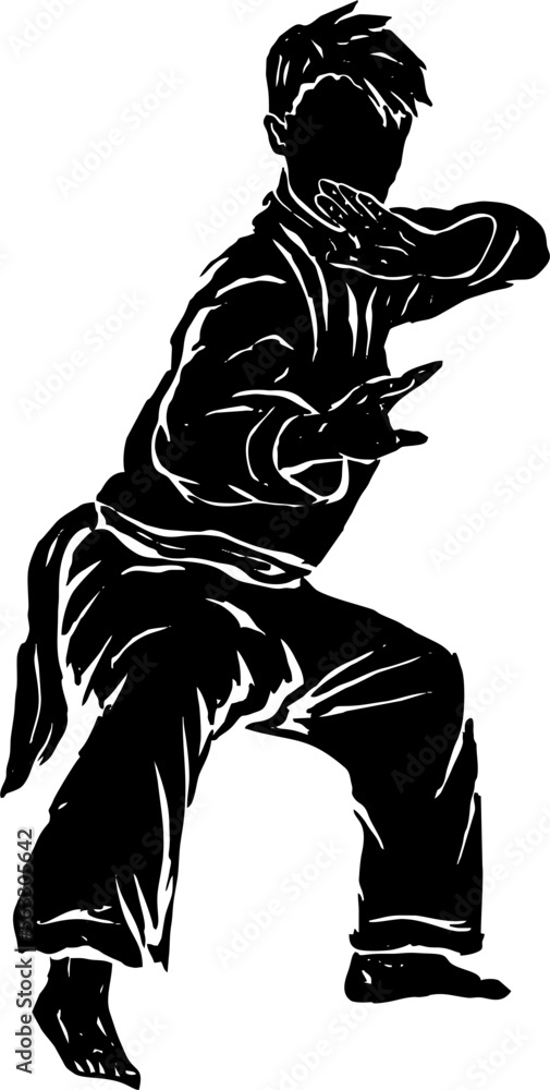 pencak silat vector illustration character pencak silat vector illustration character
