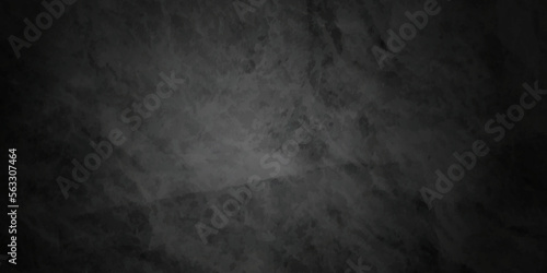 Dark black stone wall grunge backdrop texture background. monochrome slate grunge concrete wall black backdrop vintage marbled textured border background.	