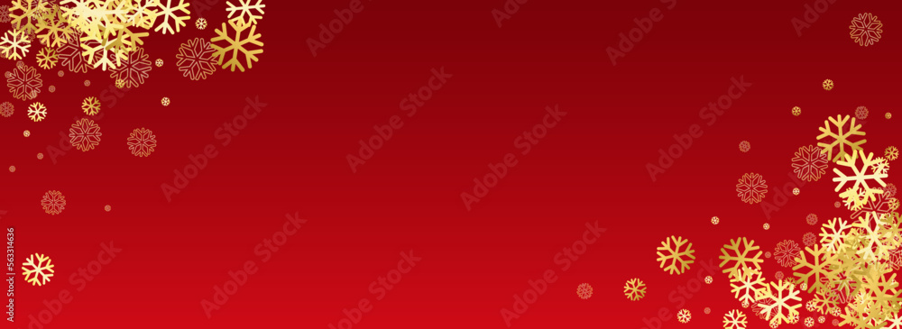 Gray Snow Vector Panoramic Red Background. magic