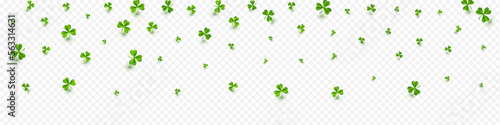 Spring Clover Wind Vector Transparent Panoramic