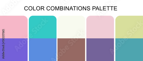 Color combination palette for web/ fashion/ illustration/ art
