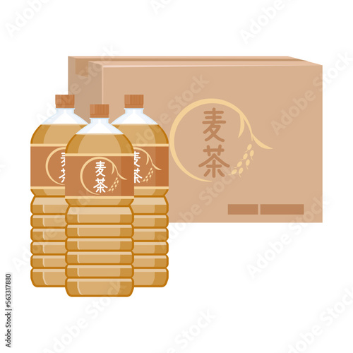 ケース売りのペットボトルの烏龍茶