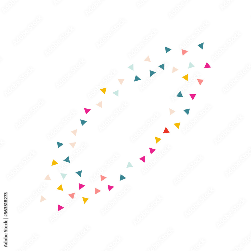 Happy Triangle Carnaval Vector White Background. Happy Triangle Carnaval Vector White Background.
