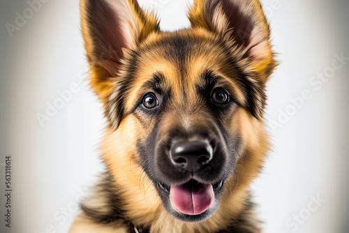 German Shepherd puppy, Generative AI