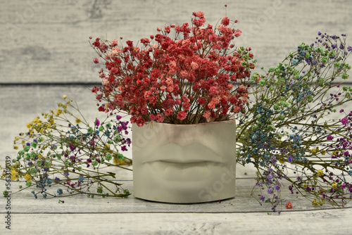 flowers in a basket