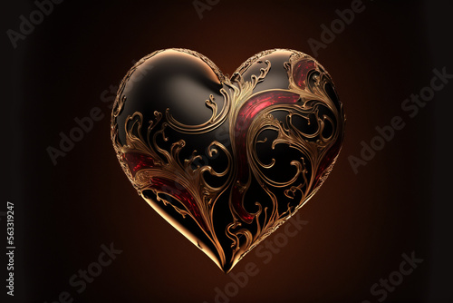 Valentine heart   Heart on a Background  Beautifull Illustration