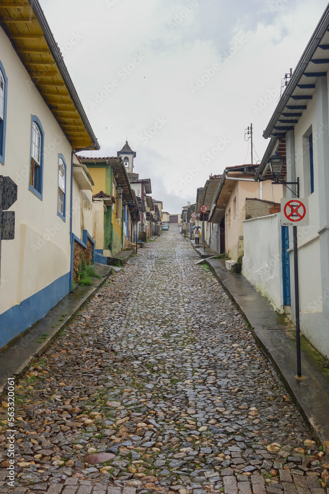 colonial architecture of Mariana historic city, in Minas Gerais, Brazil