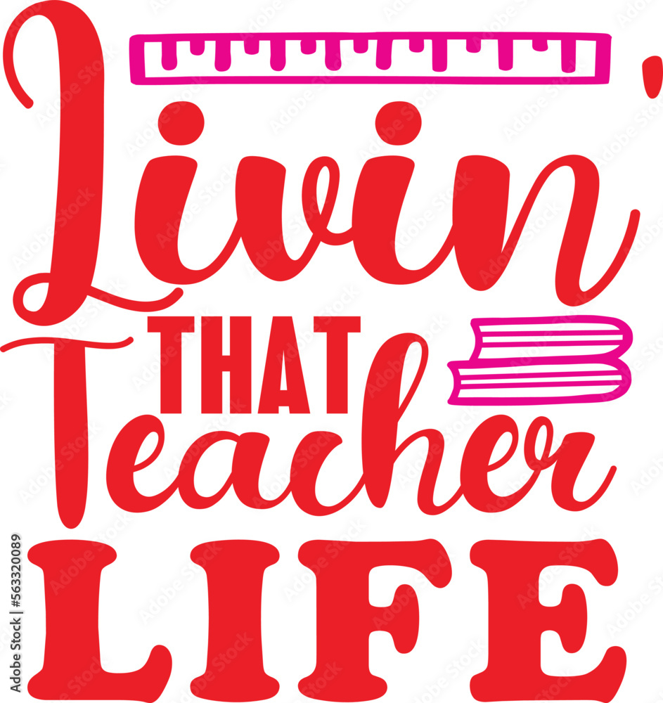 Fototapeta premium teacher svg Design