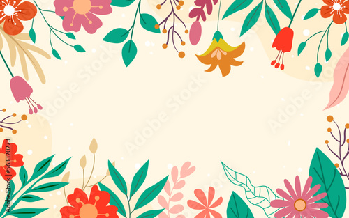 Hand Drawn Spring Background