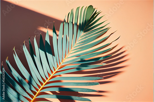 aesthetic summer vegetal minimal background, generative AI