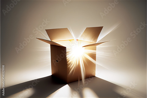 Light coming out of an open...
