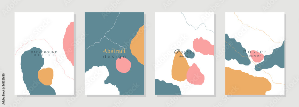 Abstract design cover set. Minimalistic cute object. Creative background template with abstract fluid shapes and line arts. Design for greeting card, social media, poster, banner. Vector illustration Abstract design cover set. Minimalistic cute object. Creative background template with abstract fluid shapes and line arts. Design for greeting card, social media, poster, banner. Vector illustration