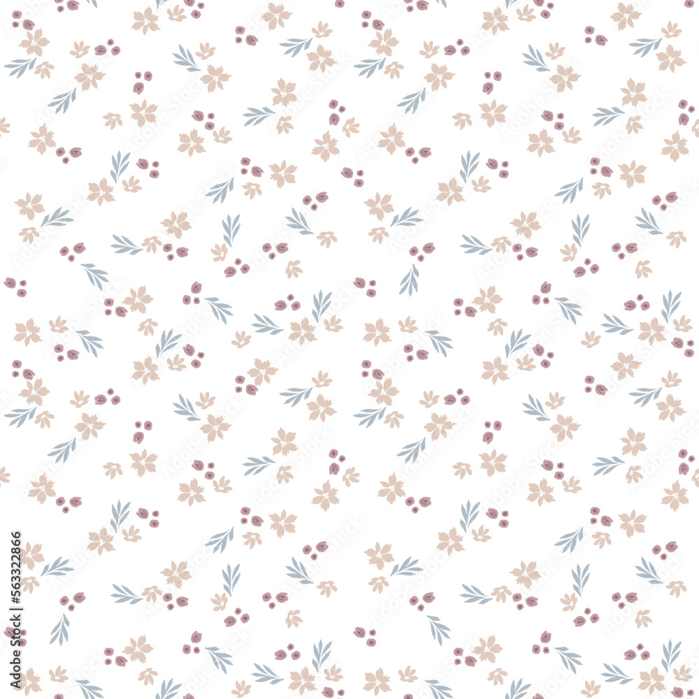 Cute little flowers, simple seamless pattern with vector hand drawn art
Cute little flowers, simple seamless pattern with vector hand drawn art