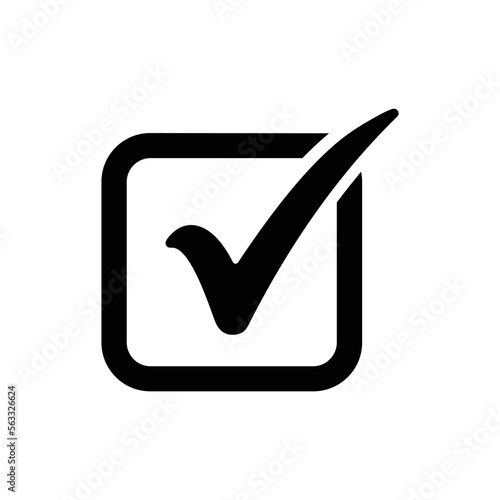 heck mark black icon in box