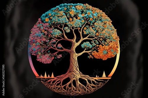 Auf dem Weg stoßen wir auf einen Baum des Lebens zur Friedenszeit