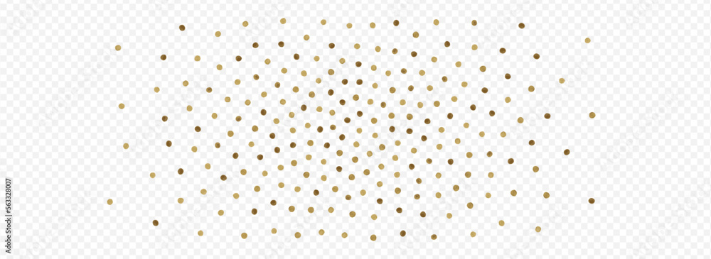 Yellow Dot Isolated Vector Panoramic Transparent