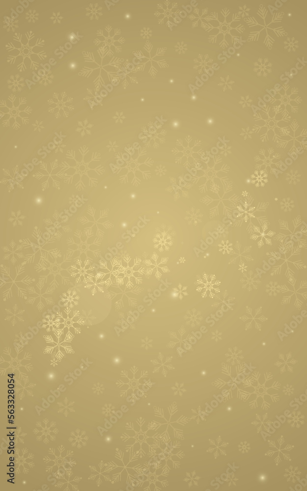 White Snow Vector Golden Background. Sky White Snow Vector Golden Background. Sky