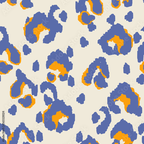 Skin Handmade Vector Seamless Pattern. Watercolor