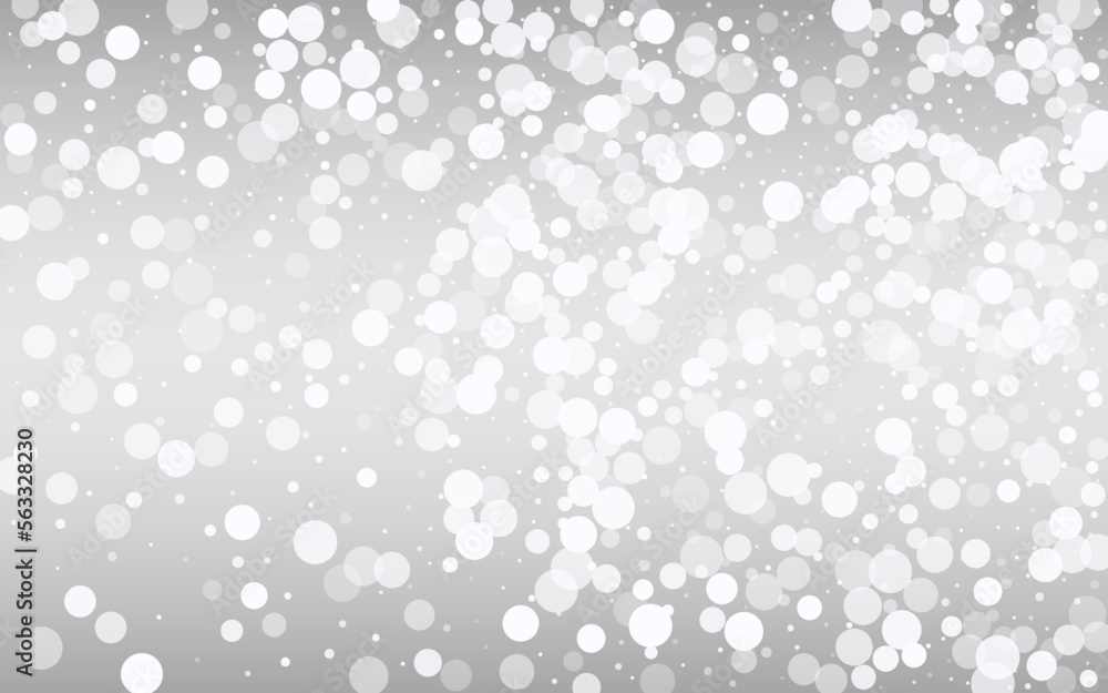 White Snowflake Vector Silver Background. Magic White Snowflake Vector Silver Background. Magic