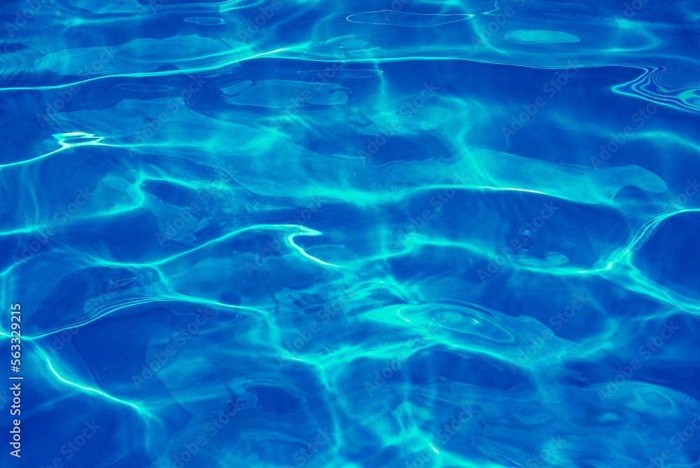 Textura de agua azul en piscina
