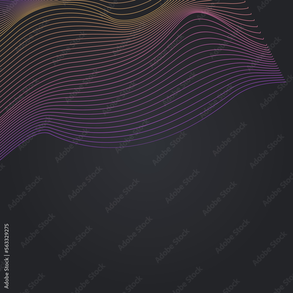 Rainbow Line Motion Vector Black Background. Rainbow Line Motion Vector Black Background.
