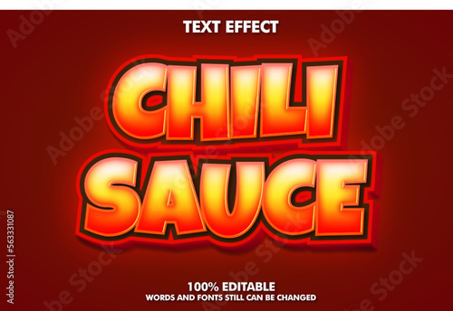 chili sauce text effect